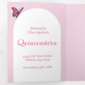 Regal Pink Quinceañera - Einladungen für kundenspe (Innen Erste Seite)