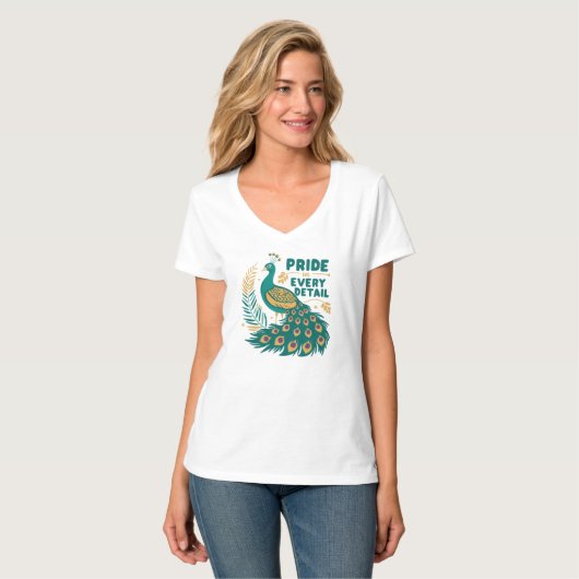 Regal Plumage: Stolz im Detail T - Shirt (Vorderseite Vollansicht)