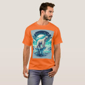 Regal Polar Bear auf dem arktischen Eisberg T-Shirt (Vorne ganz)