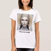 Regal Portrait einer göttlichen Frau T-Shirt (Vorderseite)