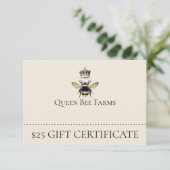 Regal Queen Bee Apiary Farm Karte (Stehend Vorderseite)