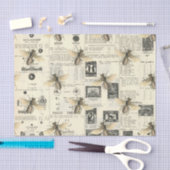 Regal Queen Bee auf Vintagem französischem Papier (Handwerk)