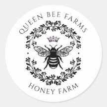 Regal Queen Bee Honey Farm Beekeeper Sticker