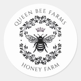 Regal Queen Bee Honey Farm Beekeeper Sticker