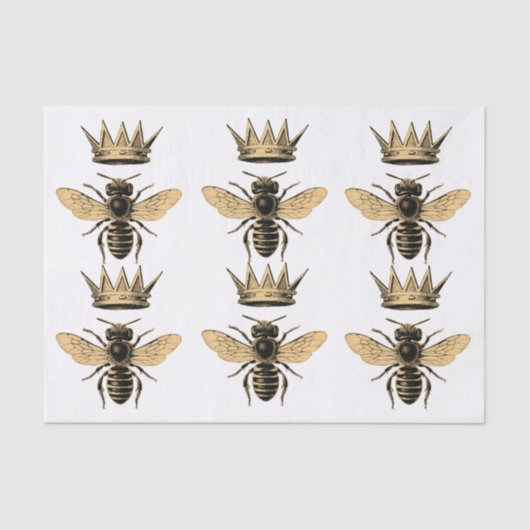 Regal Queen Bee Tissue Paper Seidenpapier (Vorderseite)