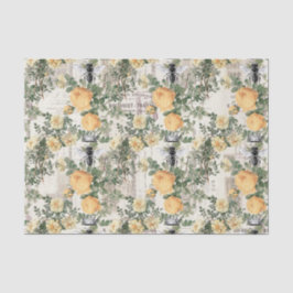 Regal Queen Bee W/Yellow Roses auf französischem P Seidenpapier