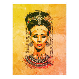 Regal Queen of Egypt - Moderne Neo-Pharao Art Fotodruck