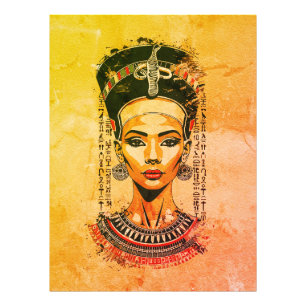 Regal Queen of Egypt - Moderne Neo-Pharao Art Fotodruck
