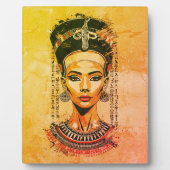 Regal Queen of Egypt - Moderne Neo-Pharao Art Fotoplatte (Vorderseite)