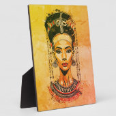 Regal Queen of Egypt - Moderne Neo-Pharao Art Fotoplatte (Seite)