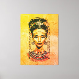 Regal Queen of Egypt - Moderne Neo-Pharao Art Leinwanddruck