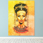 Regal Queen of Egypt - Moderne Neo-Pharao Art Leinwanddruck (Insitu (Holzboden))