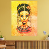 Regal Queen of Egypt - Moderne Neo-Pharao Art Leinwanddruck (Insitu (Wohnzimmer))