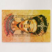 Regal Queen of Egypt - Moderne Neo-Pharao Art Puzzle (Horizontal)