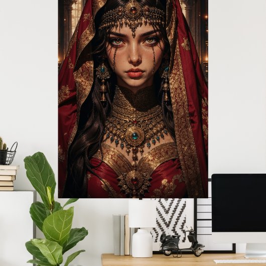 Regal Queen of Shadows Wall Art Poster (Heimbüro)
