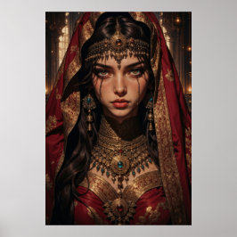 Regal Queen of Shadows Wall Art Poster