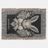 Regal Rabbit Heirloom Throw Blanket Decke (Vorderseite)