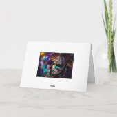 💚 💜 💛 Regal Radiance: Mardi Gras Majestät Karte (Rückseite)