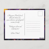 💚 💜 💛 Regal Radiance: Mardi Gras Majestät Postkarte (Rückseite)