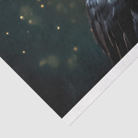 Regal Raven Royalty Gothic Crown Decoupage Seidenpapier (Ausschnitt)