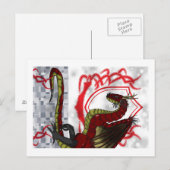 Regal Red Dragon Postkarte (Vorne/Hinten)