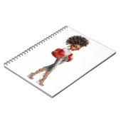 Regal Red Spiral Photo Notebook Notizblock (Linke Seite)