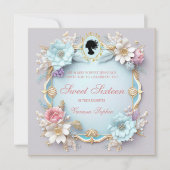 Regal Regency Era 16 . Geburtstag Einladung (Vorderseite)