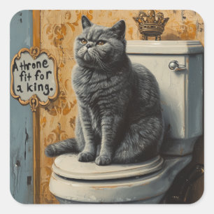 Regal Restroom: Chubby Britische Kurz-haar Sticker