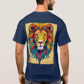 "Regal Roar: Trage die Wildnis" T-Shirt (Rückseite)