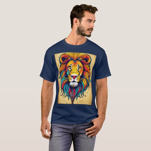 "Regal Roar: Trage die Wildnis" T-Shirt (Vorne ganz)