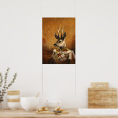 Regal Roe Deer Poster (Küche)