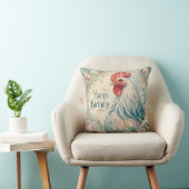 Regal Rooster Geburtstagsflor Kissen (Stuhl )