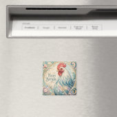 Regal Rooster Geburtstagsflor Magnet (In Situ (Geschirrspüler))
