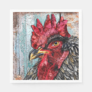 Regal Rooster Napkin Serviette