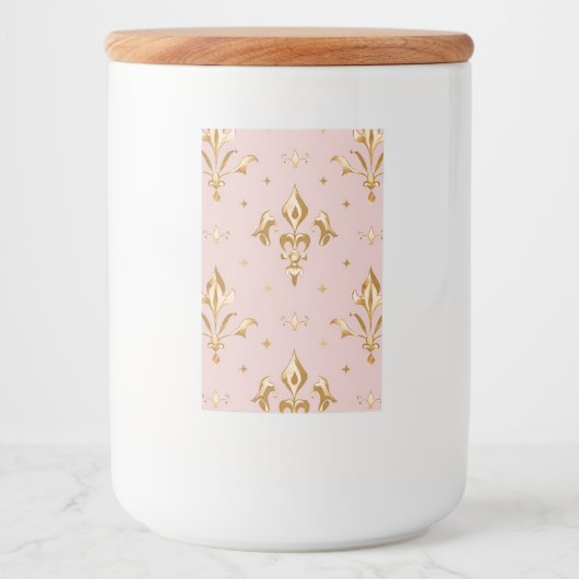 Regal Rose Glass Jar Lebensmitteletikett (Vorderseite)