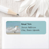Regal Royal Tern Coastal Rücksendeadressen-Aufkleb (Insitu)