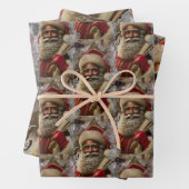 Regal Santa mit Rentier Geschenkpapier Set (Beispiel)