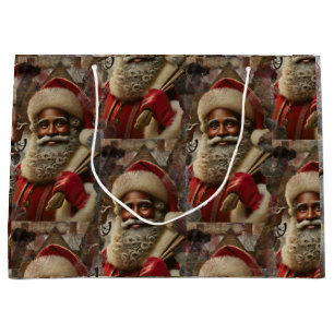 Regal Santa mit Rentier Große Geschenktüte