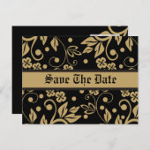 Regal Save the Date Postkarten (Vorne/Hinten)