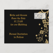 Regal Save the Date Postkarten (Rückseite)