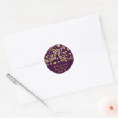 Regal Save the Date Wedding Stickers (Umschlag)