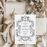 Regal Schwarz-Weiß | Barockrahmen Hochzeit