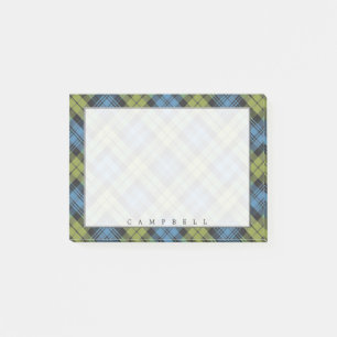 Regal Scottish Campbell Family Tartan Post-it Klebezettel