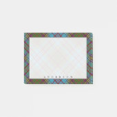Regal Scottish Clan Anderson Tartan Post-it Klebezettel (Vorderseite)