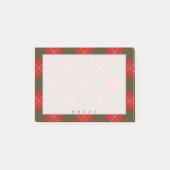 Regal Scottish Clan Bruce Tartan Post-it Klebezettel (Vorderseite)