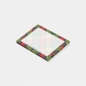 Regal Scottish Clan Buchanan Tartan Post-it Klebezettel (angewinkelt)
