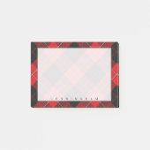 Regal Scottish Clan Cunningham Tartan Post-it Klebezettel (Vorderseite)