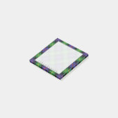 Regal Scottish Clan Farquharson Tartan Post-it Klebezettel (angewinkelt)