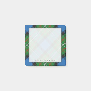Regal Scottish Clan Fergusson Tartan Post-it Klebezettel
