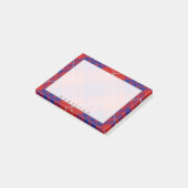 Regal Scottish Clan Hamilton Tartan Post-it Klebezettel (angewinkelt)